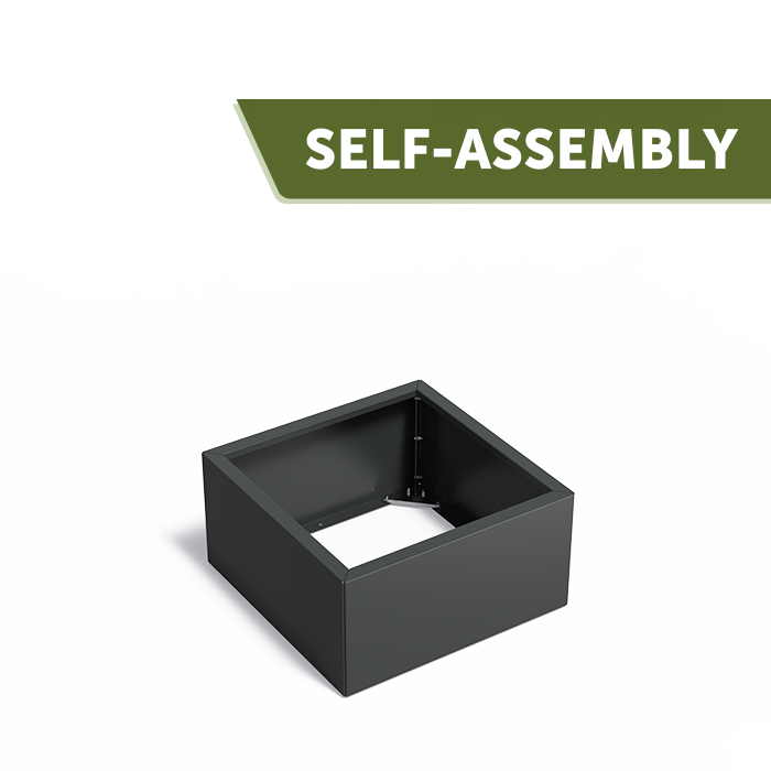 LENA Pflanzkübel aus pulverbeschichtetem Stahl