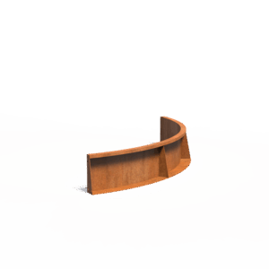 TILL - Stützmauer - Cortenstahl - 1500x300x1500 mm