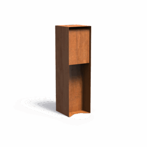 TAMMO - Briefkasten - Cortenstahl - 350x1200x350 mm