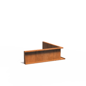 TILL - Stützmauer - Cortenstahl - 1000x300x1000 mm