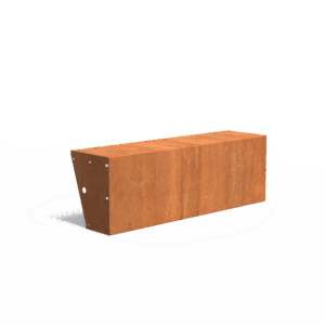 LEON - Stützmauer - Cortenstahl - 400x500x1500 mm