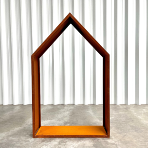 MATS - Holzlager - Cortenstahl - 900x1300x350 mm