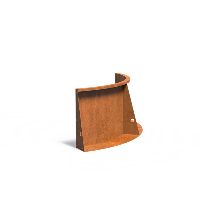 TILL Stützmauer aus Cortenstahl