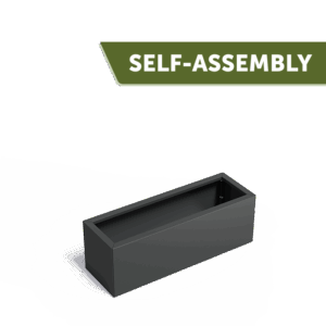 LENA - Pflanzkübel - Beschichteter Stahl - 400x400x1000 mm