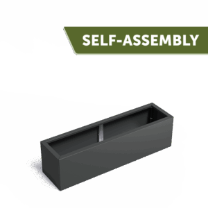 LENA - Pflanzkübel - Beschichteter Stahl - 400x400x1000 mm