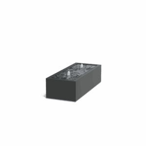 TITUS - Wasserbrunnen - Aluminium - 600x400x1500 mm