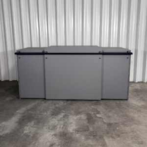 LBOX - Mülltonnenbox - Beschichteter Stahl - für 4 Mülltonnen