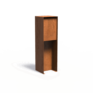 TAMMO - Briefkasten - Cortenstahl - 350x1200x350 mm