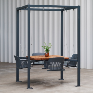 ANNA - Schaukeltisch - Beschichter Stahl - 4 Sitze