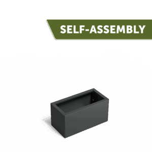 LENA - Pflanzkübel - Beschichteter Stahl - 400x400x1000 mm