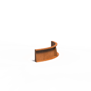 TILL - Stützmauer - Cortenstahl - 1000x300x1000 mm