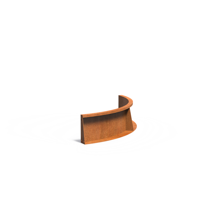 TILL Stützmauer aus Cortenstahl