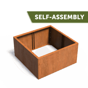 GRETA - Pflanzkübel - Cortenstahl - 1200x200x1200 mm