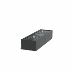 TITUS - Wasserbrunnen - Aluminium - 600x400x2000 mm