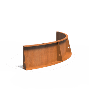 TILL - Stützmauer - Cortenstahl - 2000x500x2000 mm