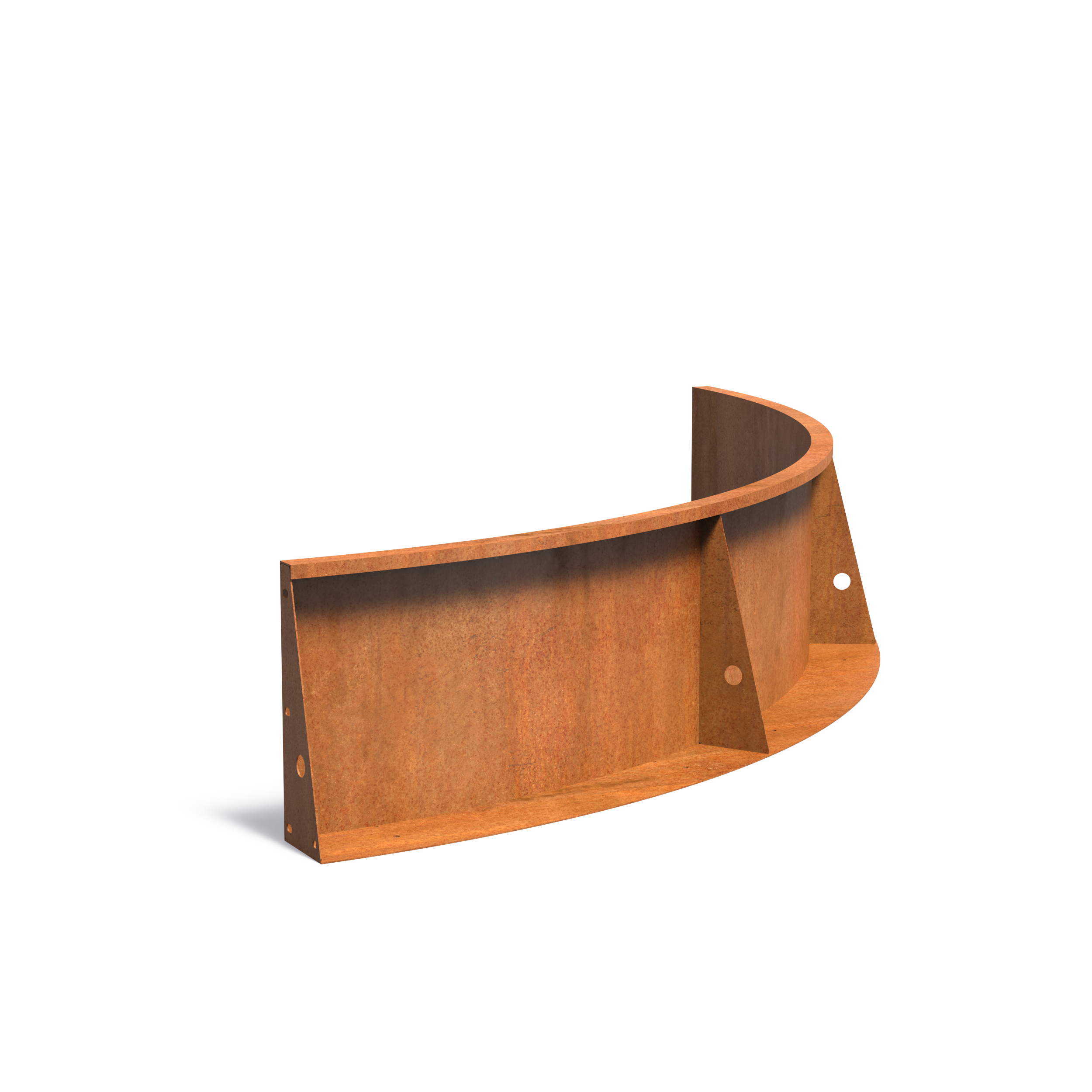 TILL Stützmauer aus Cortenstahl