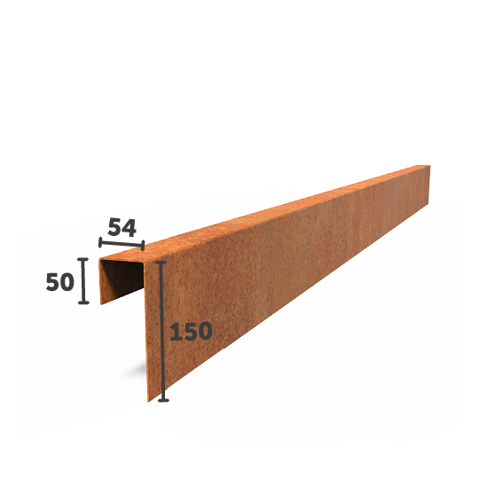 AARON Rasenkante aus Cortenstahl