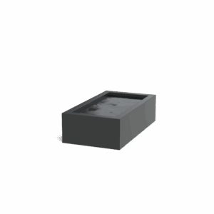 NOA - Wasserbecken - Aluminium - 800x400x1500 mm