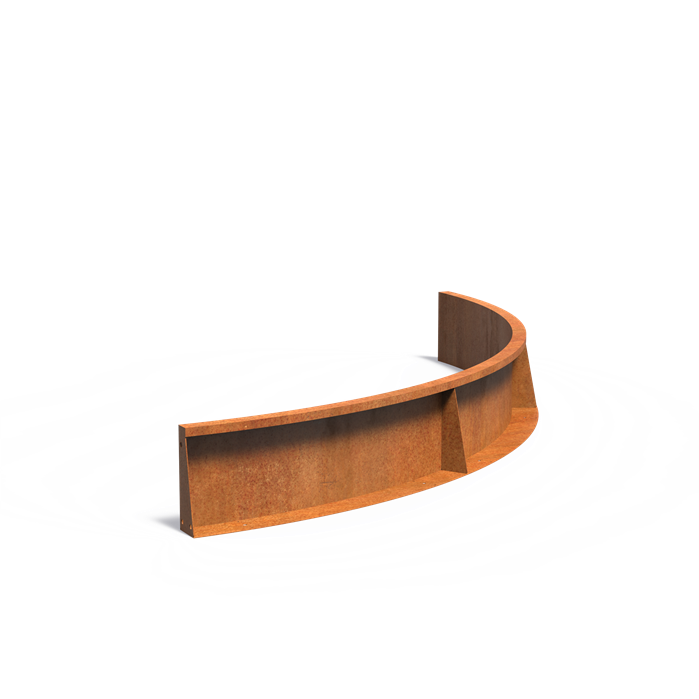 TILL Stützmauer aus Cortenstahl