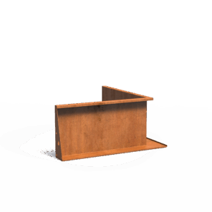 TILL - Stützmauer - Cortenstahl - 1000x500x1000 mm