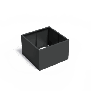 PAULA - Pflanzkübel - Aluminium - 1200x400x1200 mm