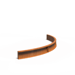 TILL - Stützmauer - Cortenstahl - 2000x200x2000 mm