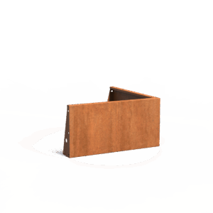 TILL - Stützmauer - Cortenstahl - 1000x500x1000 mm