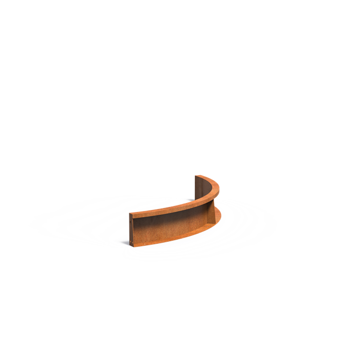 TILL Stützmauer aus Cortenstahl