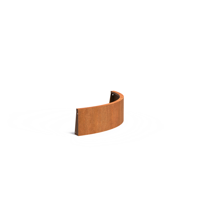 TILL Stützmauer aus Cortenstahl