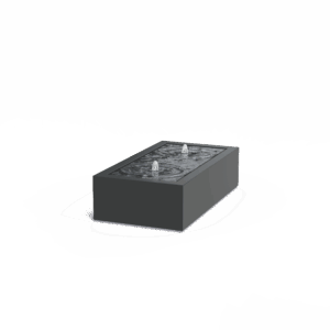 TITUS - Wasserbrunnen - Aluminium - 600x400x1500 mm