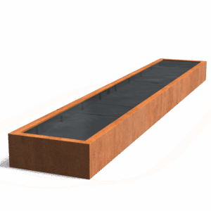 LEVYN - Wasserbecken - Cortenstahl - 1000x400x6000 mm