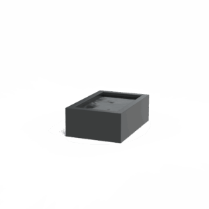 NOA - Wasserbecken - Aluminium - 800x400x1200 mm