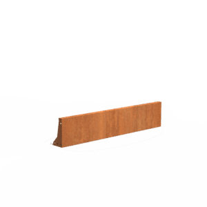 FRODO - Stützmauer - Cortenstahl - 150x300x1500 mm