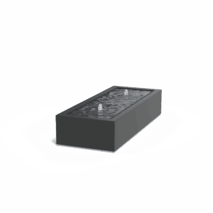 TITUS - Wasserbrunnen - Aluminium - 600x400x2000 mm