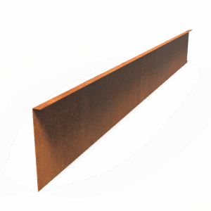 ERIK - Rasenkante - Cortentahl - 2300 x 290 mm - Materialstärke 2 mm - Gerade