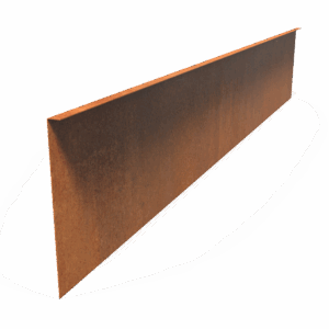 ERIK - Rasenkante - Cortentahl - 2300 x 390 mm - Materialstärke 2 mm - Gerade