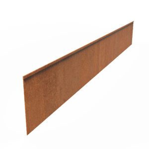 OMAR - Rasenkante - Cortenstahl - 2300 x 290 mm - Materialstärke 3 mm - Gerade