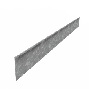 RIAN - Rasenkante - verzinkter Stahl - 2300 x 200 mm - Materialstärke 2 mm - Gerade