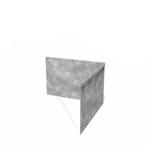 DAMIAN - Rasenkante - verzinkter Stahl - 300 x 300 x 200 mm - Materialstärke 3 mm - Innenecke